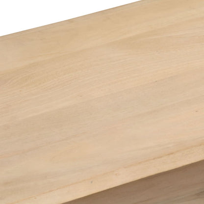 Mesa De Centro De Madera Maciza De Mango 95x40x45 Cm_2