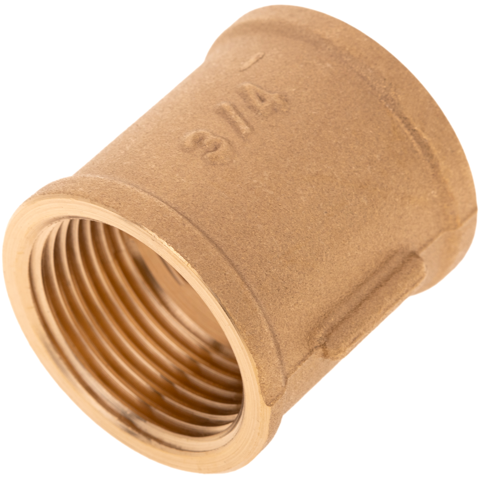 Pack De 5 Unidades Manguito Hembra De Latón Zincado De 3/4“ Para Instalaciones De Agua_4