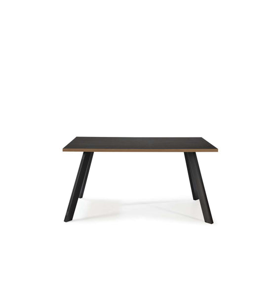 Mesa Comedor Rectangular Duna Acabado Bocamina/nogal, 78.5cm(alto) 160cm(ancho) 90cm(largo_0