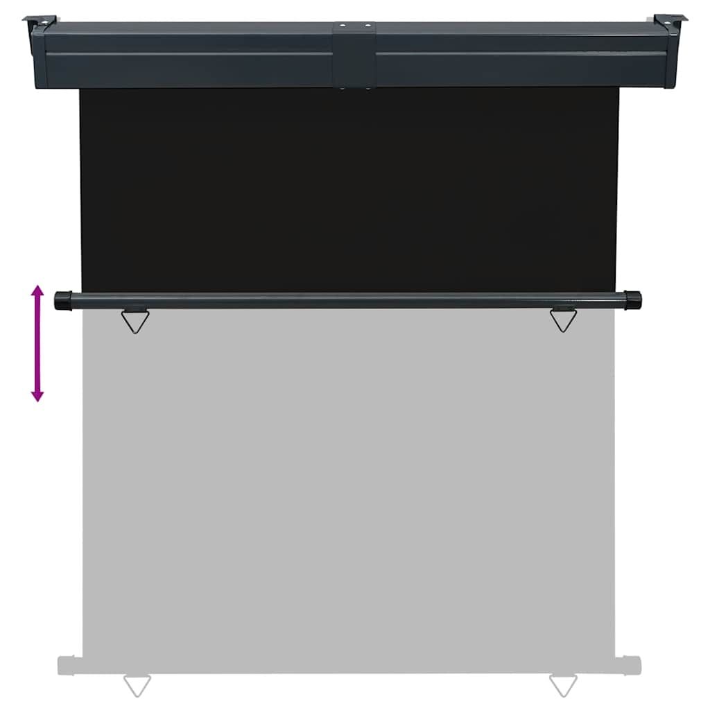 Vidaxl Toldo Lateral De Balcón Negro 175x250 Cm_4