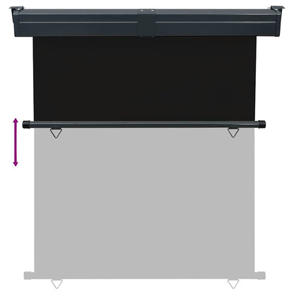 Vidaxl Toldo Lateral De Balcón Negro 175x250 Cm_4