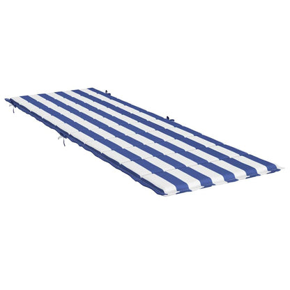 Vidaxl Cojín De Tumbona Tela Oxford A Rayas Azul Y Blanco_3