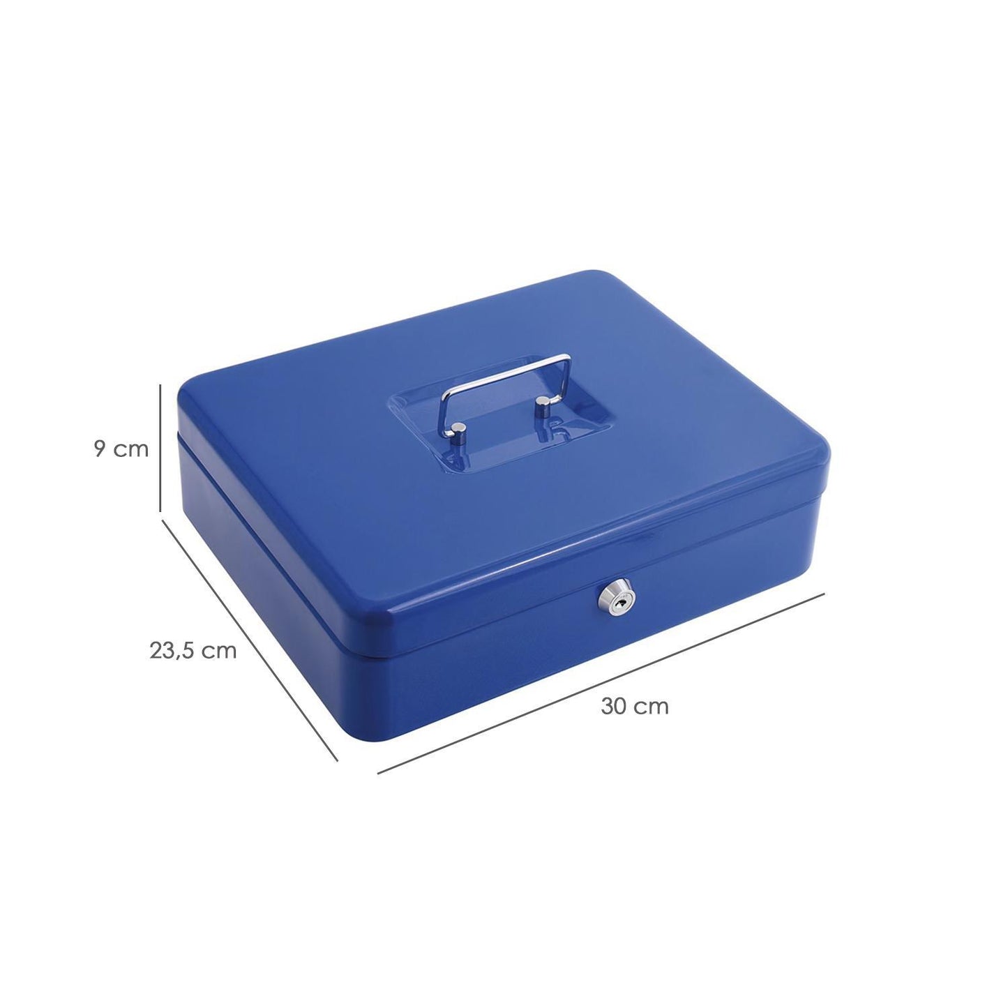 Caja Caudales Wolfpack  Pintada Nº 4   300x235 Mm. Con Bandeja Interior