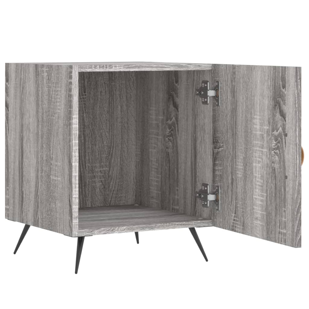 Mesitas Noche 2 Uds Madera Ingeniería Gris Sonoma 40x40x50 Cm_3