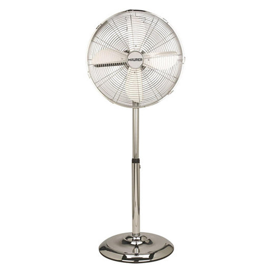 Ventilador Maurer De Pie 125 Cm. De Alto Cromo_0