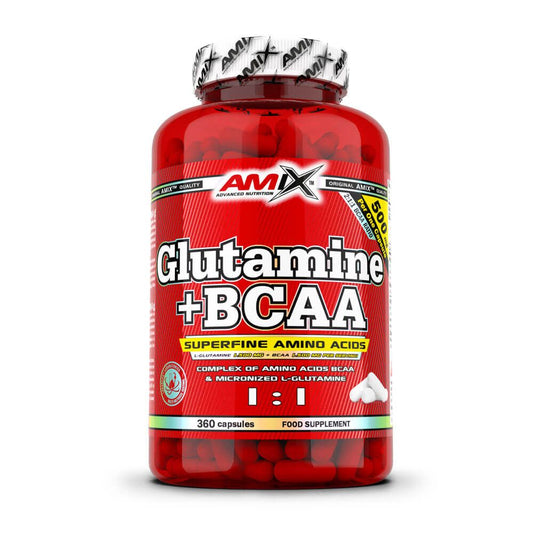 Glutamina + Bcaa - 360 Cápsulas - Bcaa + Glutamina - Amix Nutrition_0