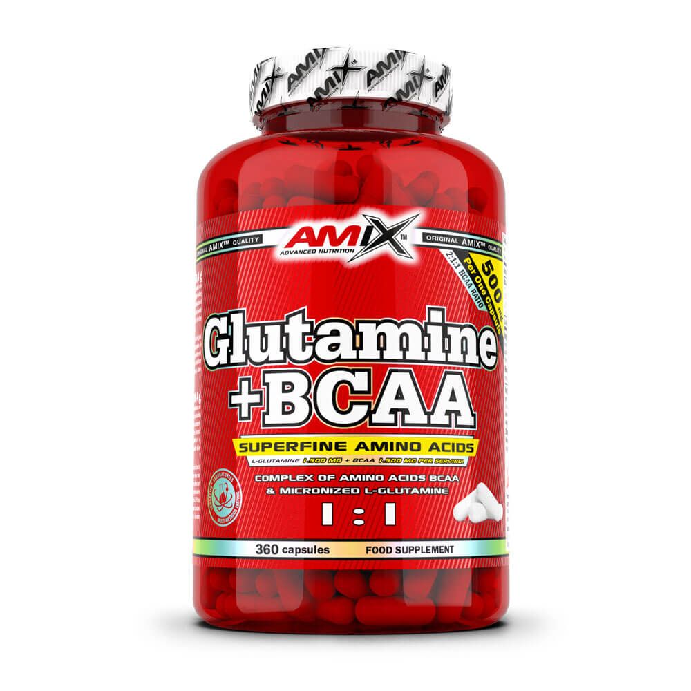 Glutamina + Bcaa - 360 Cápsulas - Bcaa + Glutamina - Amix Nutrition_0