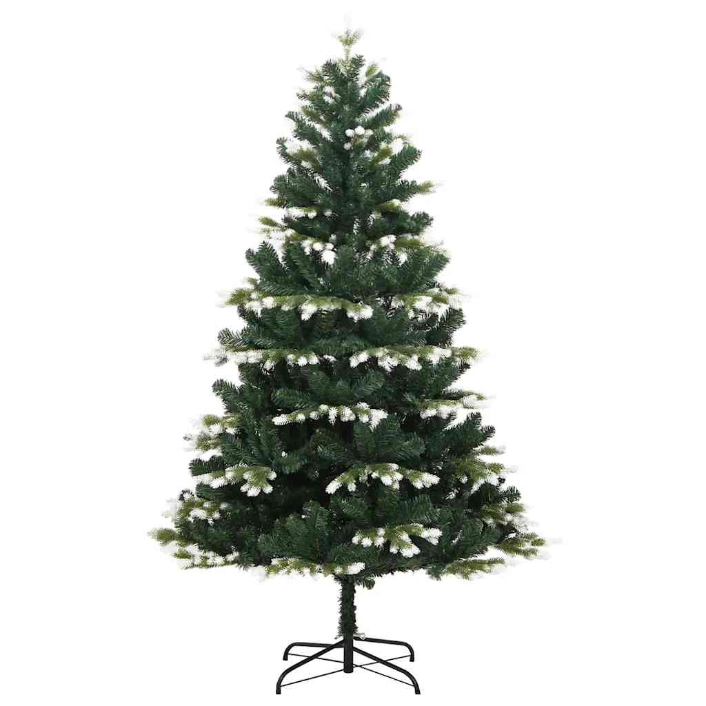 Vidaxl Árbol Navidad Artificial Con Bisagras 150 Led Y Bolas 120 Cm_4