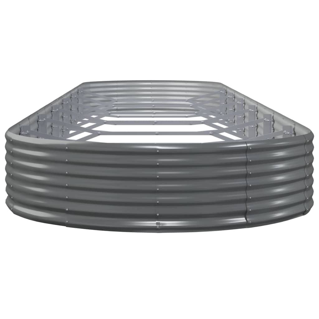 Jardinera Arriate Acero Galvanizado Gris 600x140x36 Cm_3