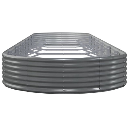 Jardinera Arriate Acero Galvanizado Gris 600x140x36 Cm_3