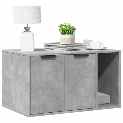 Vidaxl Mueble Arenero Para Gatos Madera Gris Hormigón 80x50x45 Cm_1