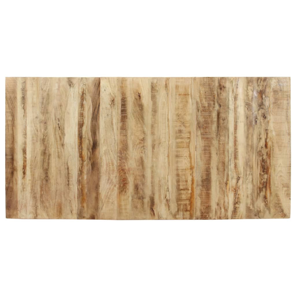 Mesa De Comedor De Madera De Mango Rugosa 160x80x76 Cm_4