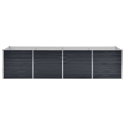 Arriate De Acero Galvanizado Gris Antracita 320x80x77 Cm_3