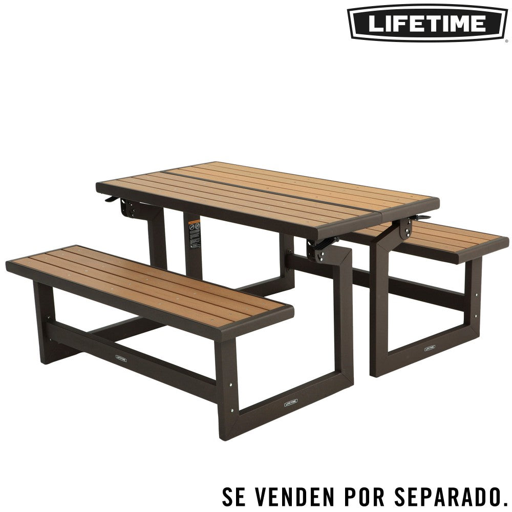 Banco Convertible En Mesa Color Madera Lifetime_5