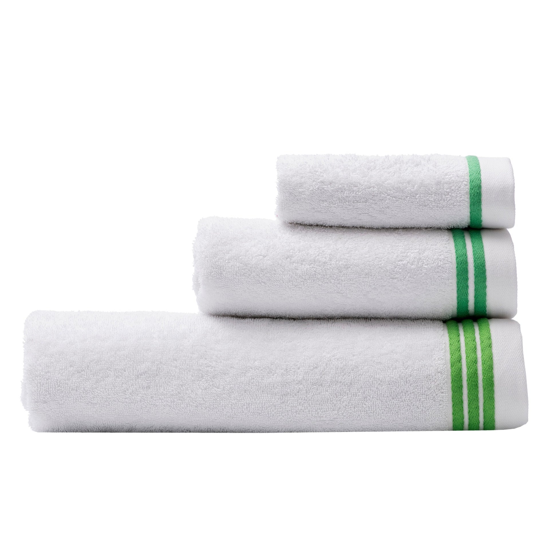 Set 3pc Toalla De Baño (1pc 30x50cm + 1pc 50x90cm + 1pc 70x140cm) 450gsm 100% Algodón Verde_2