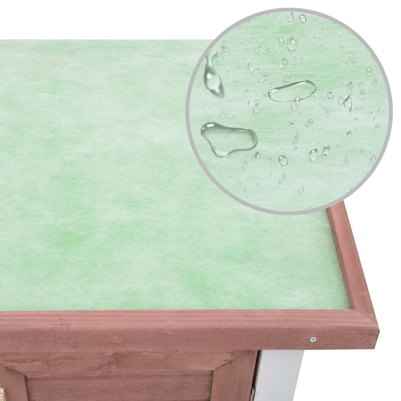 Vidaxl Jaula Conejera Con 4 Puertas Madera Marrón_5