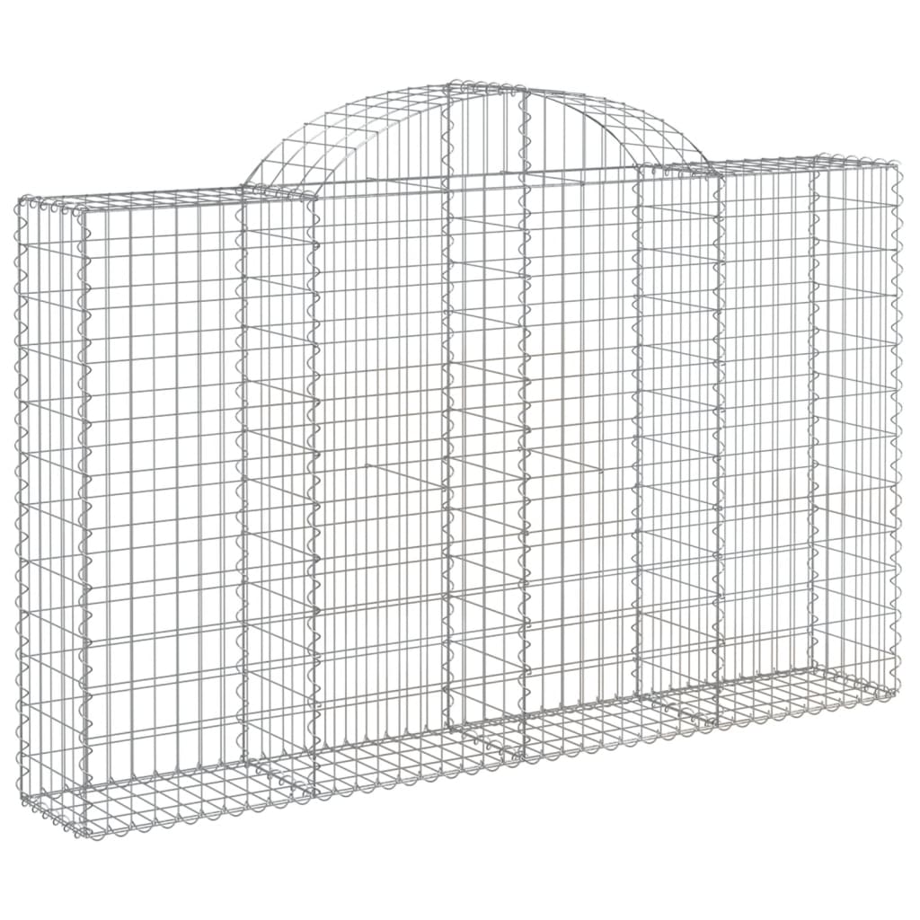 Cestas Gaviones 20 Uds Forma De Arco Hierro 200x30x120/140 Cm_2