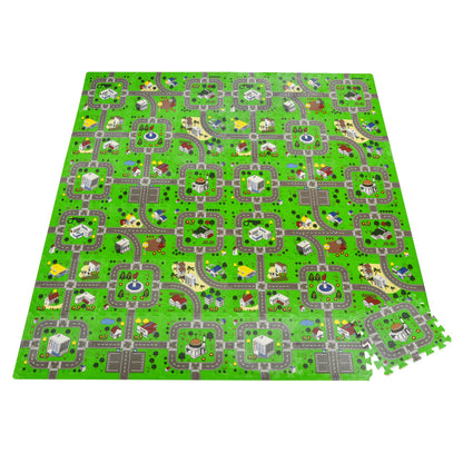 Homcom Alfombra Puzzle Para Niños 36 Piezas 31,5x31,5cm De Espuma Eva Modelo_0