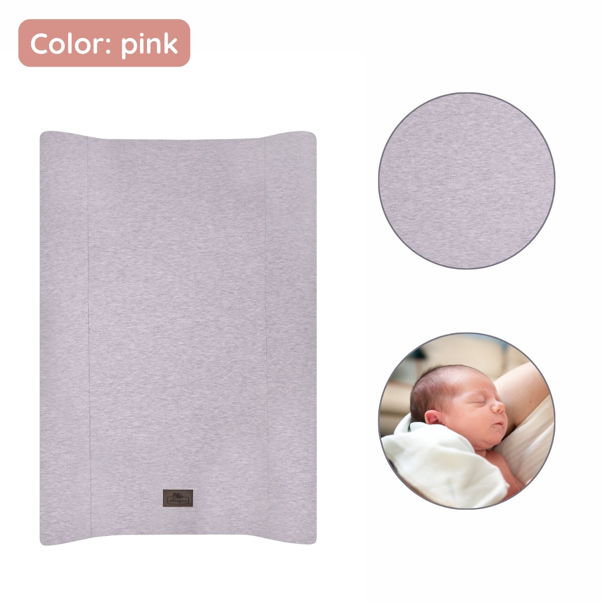 Funda De Cambiador Universal De Algodón Melange Pink