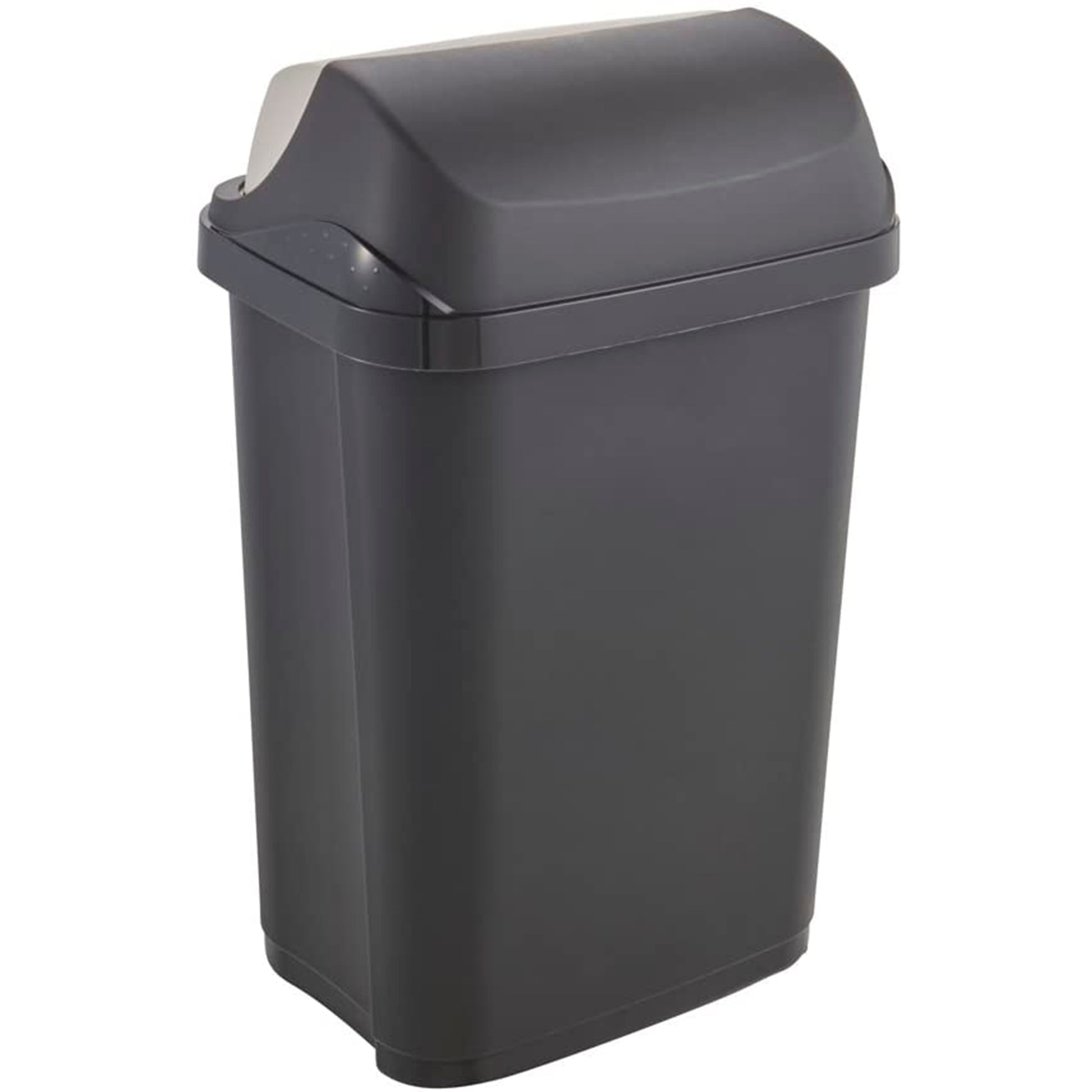 Cubo De Basura Con Tapa Deslizante, 25 L, Rasmus, Gris Grafito