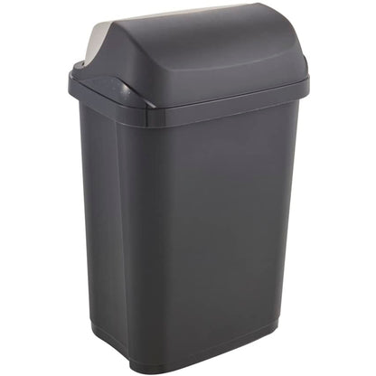 Cubo De Basura Con Tapa Deslizante, 25 L, Rasmus, Gris Grafito
