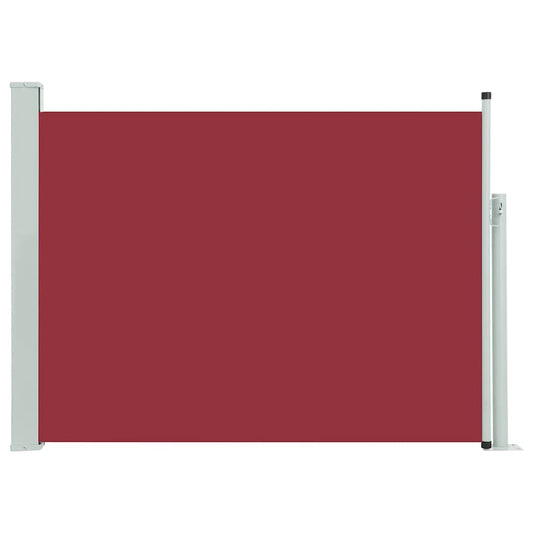 Vidaxl Toldo Lateral Retráctil De Jardín Rojo 100x500 Cm_0