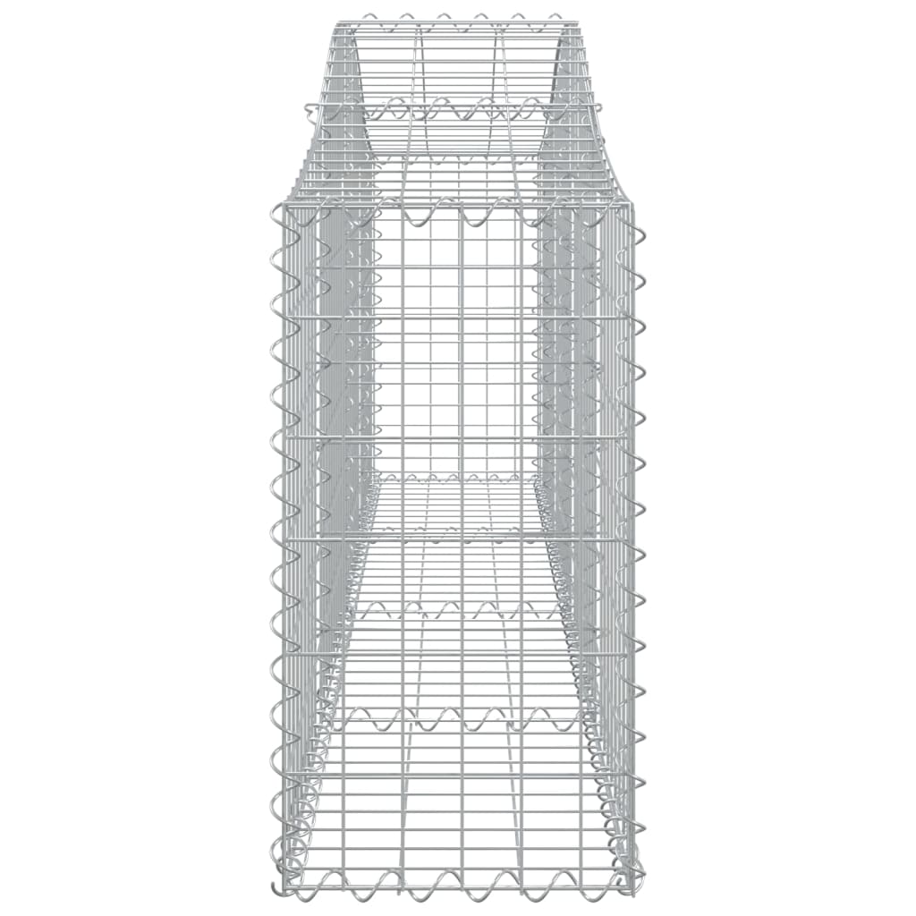 Cestas De Gaviones 25 Uds Forma De Arco Hierro 200x30x60/80 Cm_4