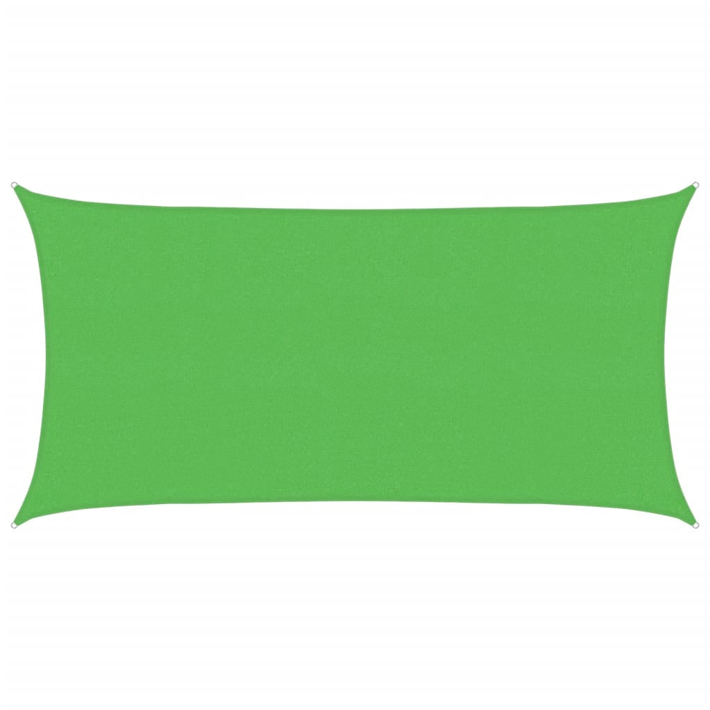 Vidaxl Toldo De Vela Rectangular Hdpe Verde Claro 160 G/m² 2x3,5 M_0