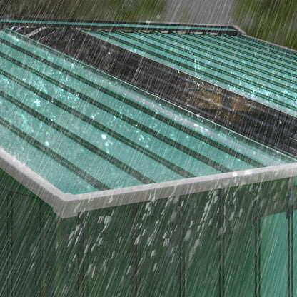 Outsunny Caseta De Jardín Exterior 4,9 M² 277x195x192 Cm Con Puerta Corredera_3