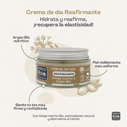 Crema Dia Reafirmante Hinojo, NaturaBio Cosmetics, 50 ml