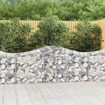 Cestas De Gaviones 8 Uds Forma De Arco Hierro 200x30x80/100 Cm_1