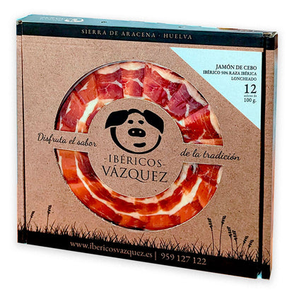 Jamón Cebo Ibérico Loncheado (12 Blíster De 100 Gramos)_1