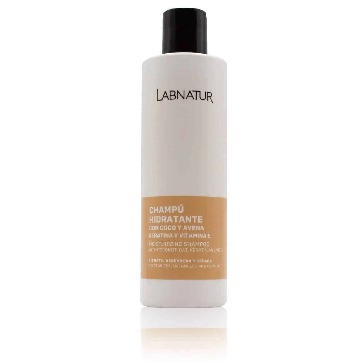 Champú Hidratante de Coco y Avena con Keratina Labnatur 250 ml | Hidrata y Repara | Cabello Seco o Encrespado_0