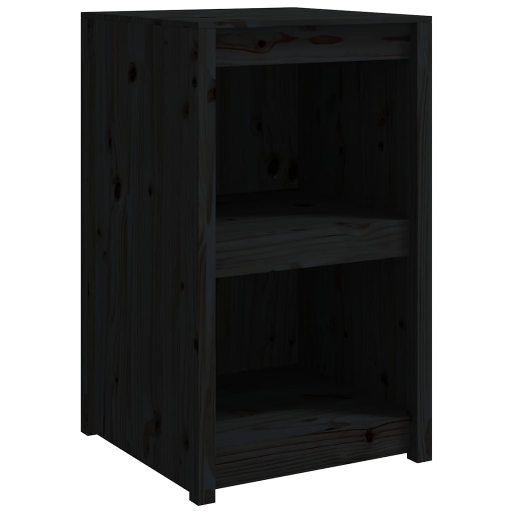 Mueble De Cocina Exterior Madera Maciza Pino Negro 55x55x92 Cm_1