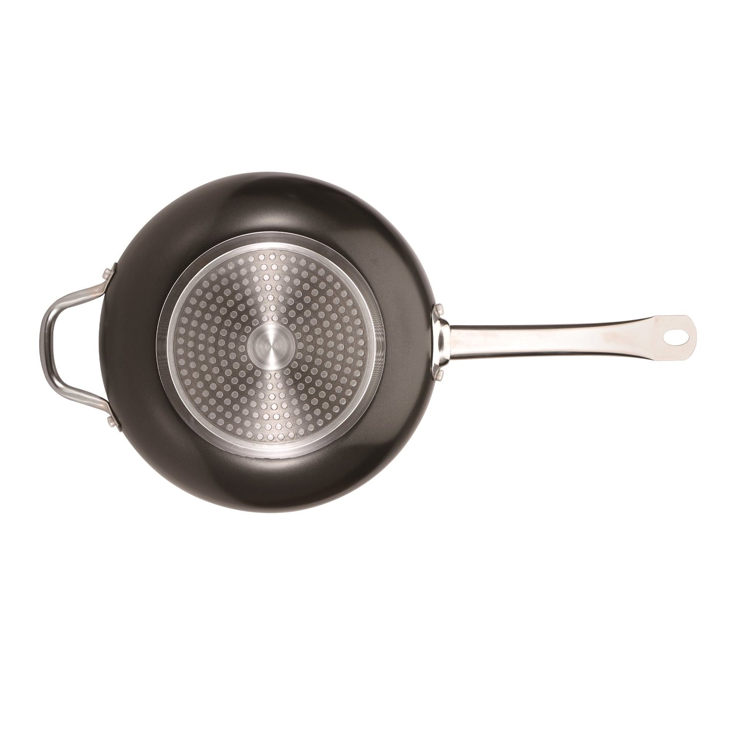 Wok 28x8.0cm Aluminio Prensado Inducción C/t Profesional Chef_2