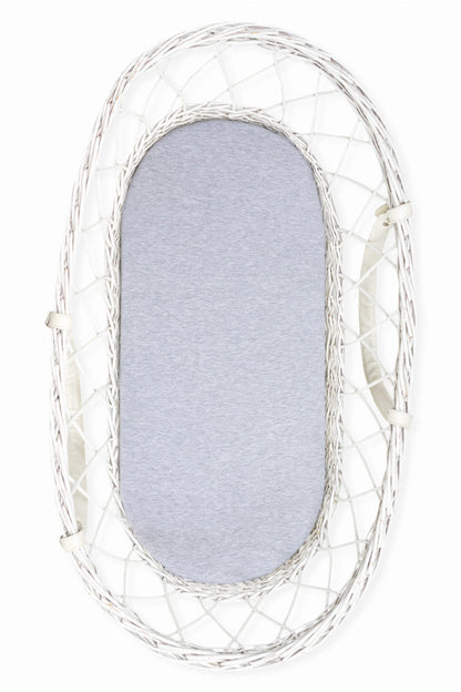 Pack 2 Bajera Capazo Algodón Grey Dots-melange Light Grey_1