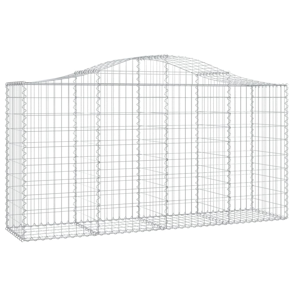 Cestas De Gaviones 4 Uds Forma De Arco Hierro 200x50x100/120cm_2