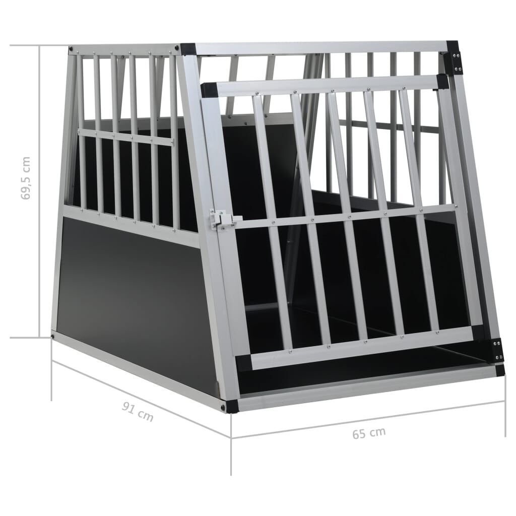 Vidaxl Jaula De Perro Con Puerta Única 65x91x69,5 Cm_2