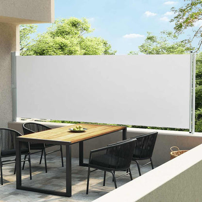 Vidaxl Toldo Lateral Retráctil Para Patio Crema 600x160 Cm_1