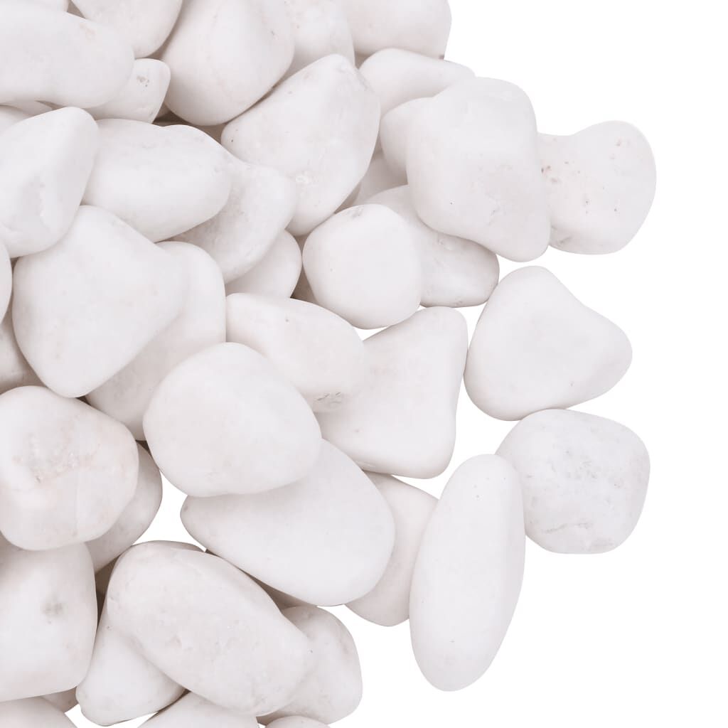 Vidaxl Guijarros Pulidos Blancos 25 Kg 2-5 Cm_4