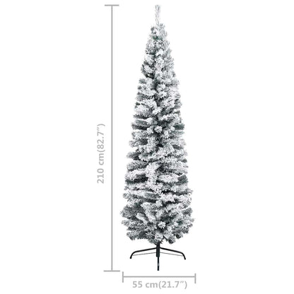 Vidaxl Árbol De Navidad Preiluminado Con Luces Y Bolas Verde 210 Cm_2
