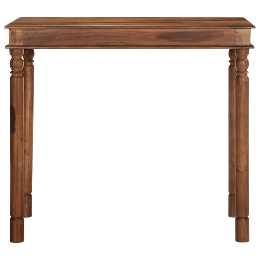Mesa Alta De Madera Maciza De Acacia 120x60x107 Cm_0