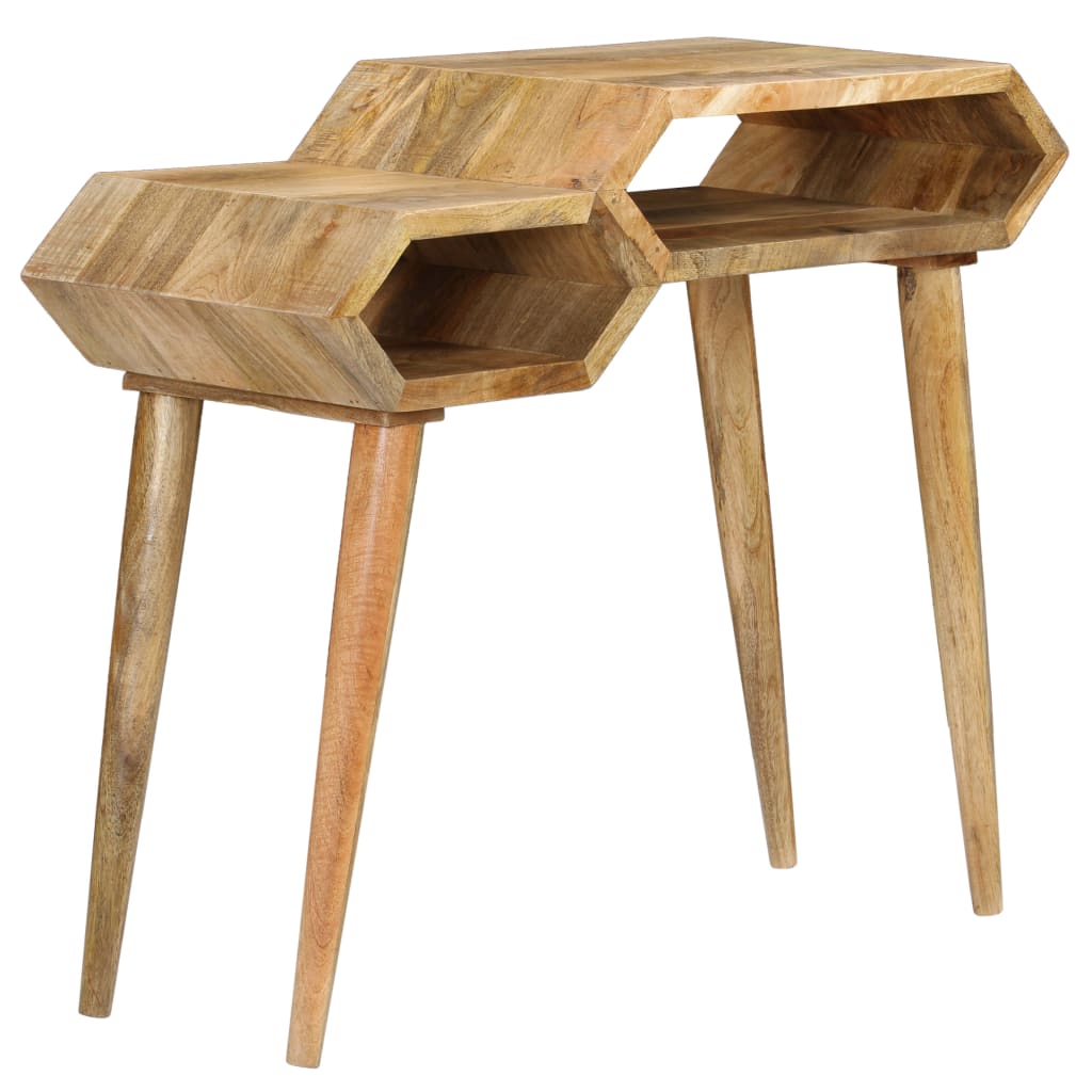 Mesa Consola De Madera Maciza De Mango 90x35x76 Cm_0