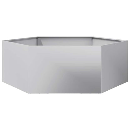 Jardinera Hexagonal Acero Galvanizado 138x120x45 Cm_0
