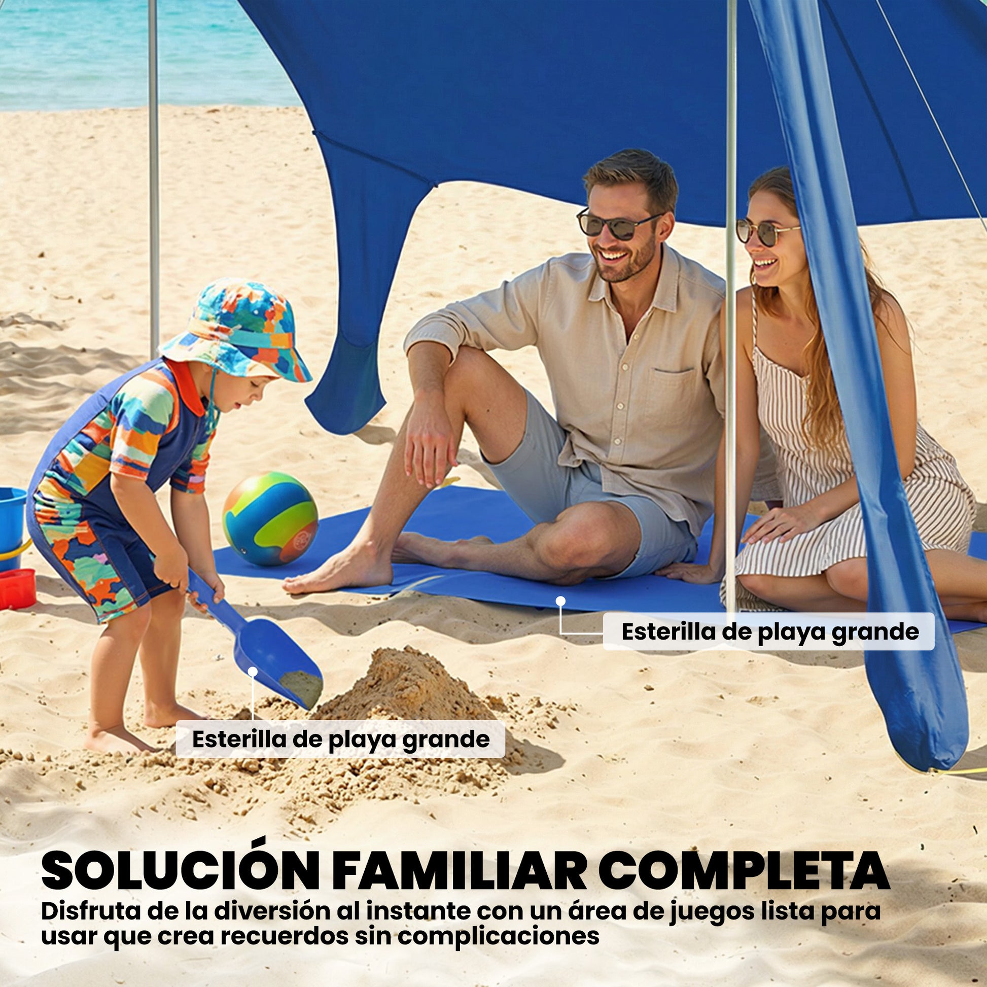 Outsunny Carpa Playa Plegable 208x200 Cm_4