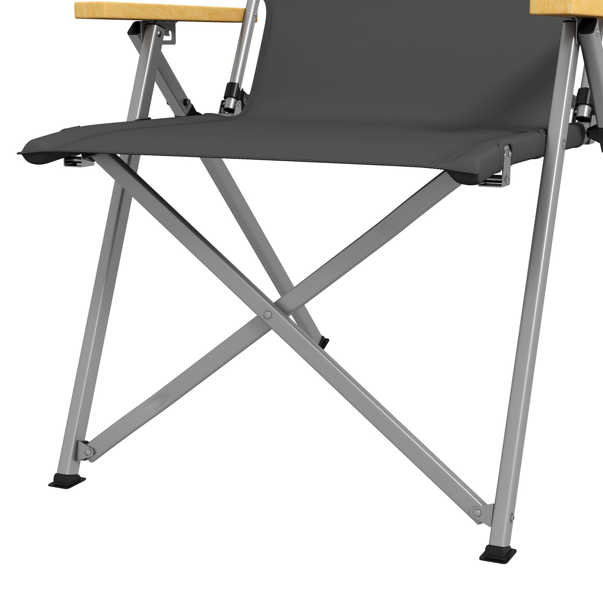 Outsunny Silla De Camping Plegable De Aluminio Respaldo Ajustable 74x59,5x98 Cm_4