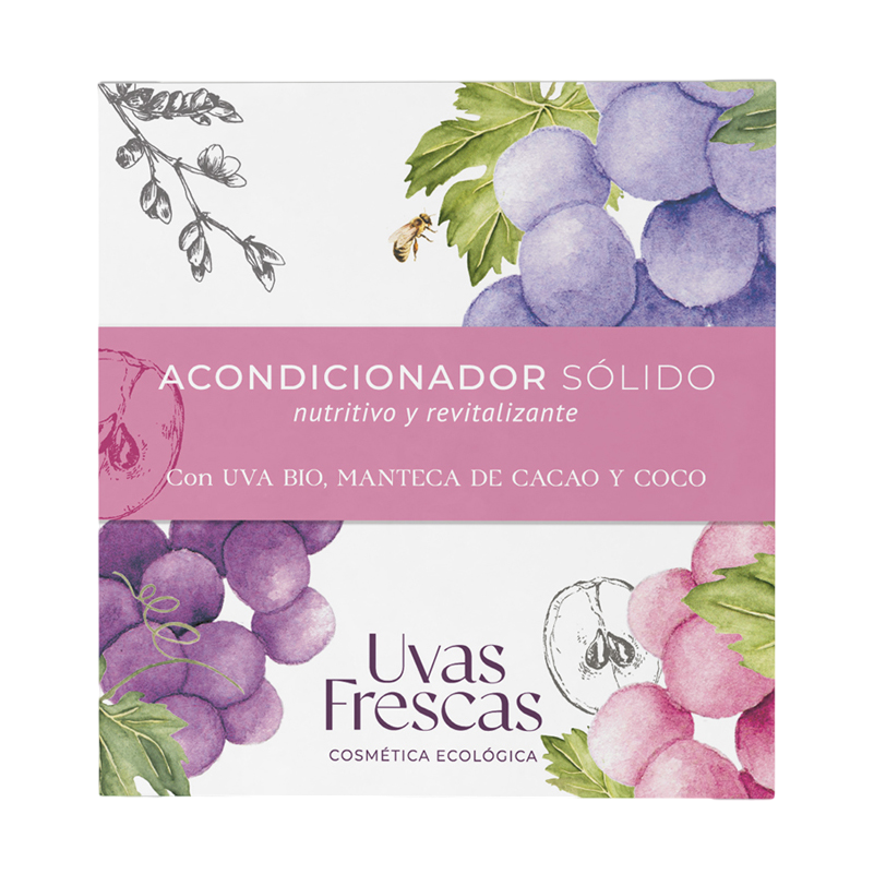Acondicionador Capilar Sólido Uvas Fresca 70 gr._0