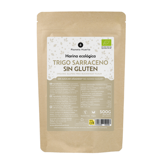 Harina de Trigo Sarraceno ECO Sin Gluten Planeta Huerto 500 g