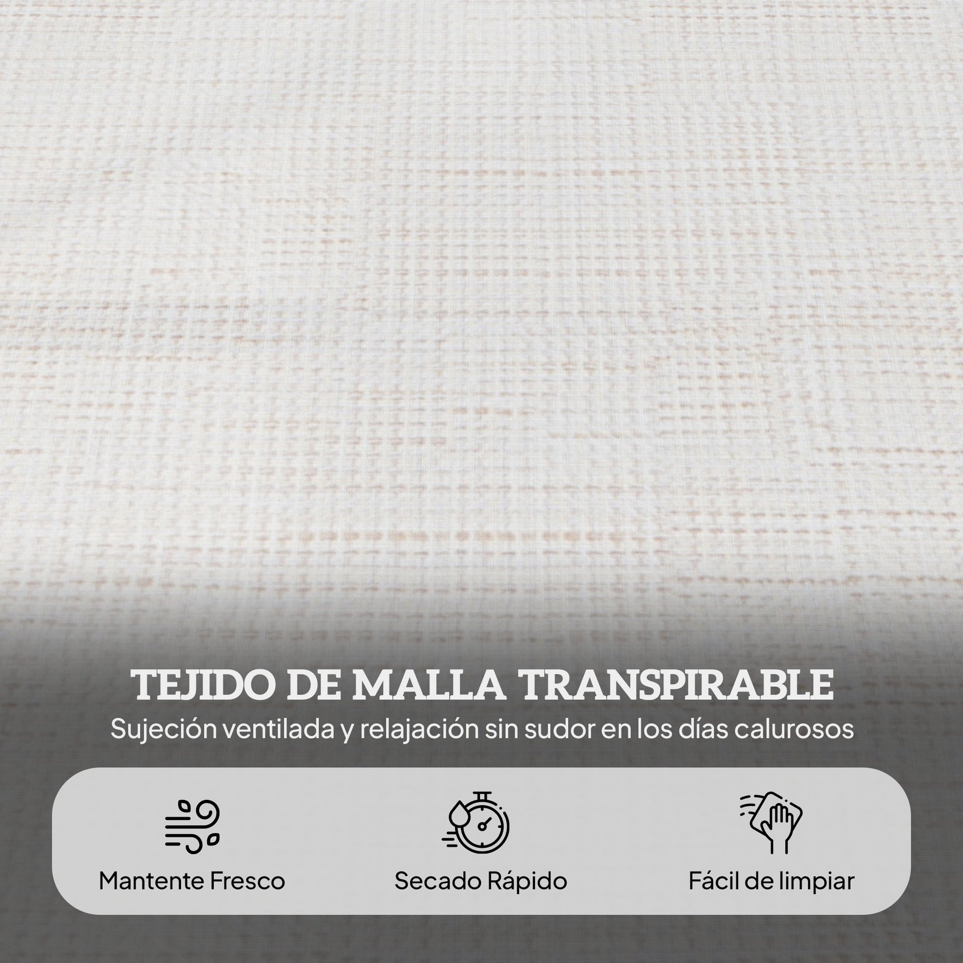 Outsunny Tumbona Plegable Con Orificio De Lectura 145x72x89 Cm Crema_5