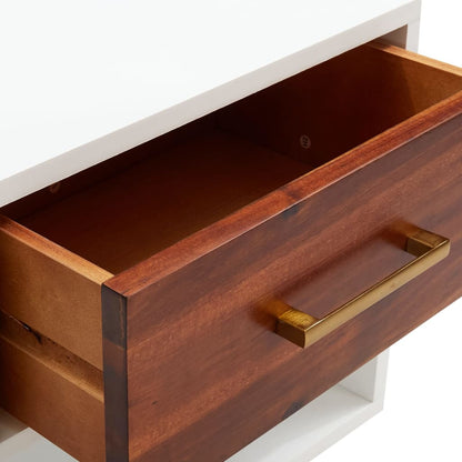 Mesitas De Noche 2 Uds De Madera Maciza Acacia 40x30x57 Cm_4